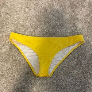 Shade & Shore Yellow Bikini Bottom Swimwear